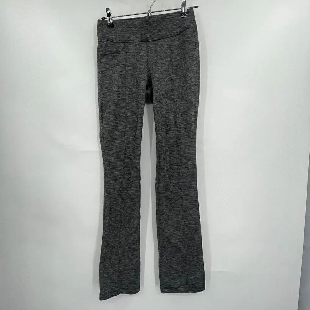 Athleta Gray Metro High Waisted Fitted Heathered Leggings Extra Small